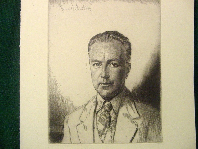 Oliver St. John Gogarty Original Etching by Gerald Brockhurst Signed in Plate gallery
