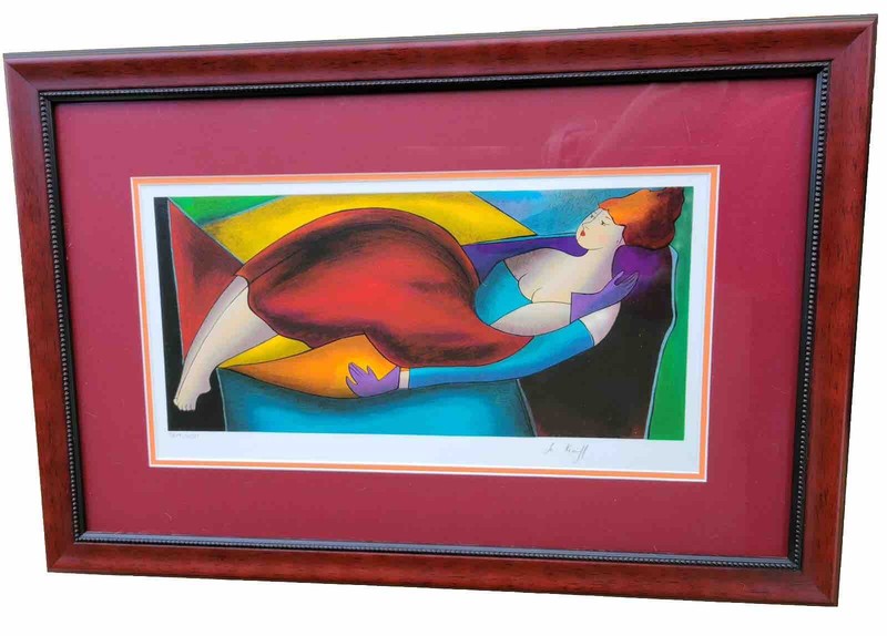 2003 Linda Le Kinff, «Sandrina,» serigraph in color, signed and numbered
