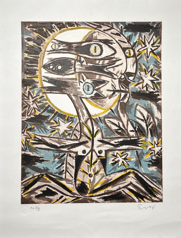 EVER FONSECA. Engrave. Screenprint / Cardboard. Contemporary Art. Cuban Art.