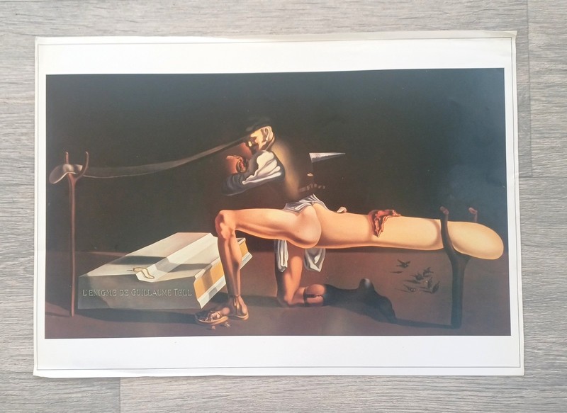 Salvidor Dali The Enigma Of William Tell (1933) Vintage Large Print 17 x 12 Inch