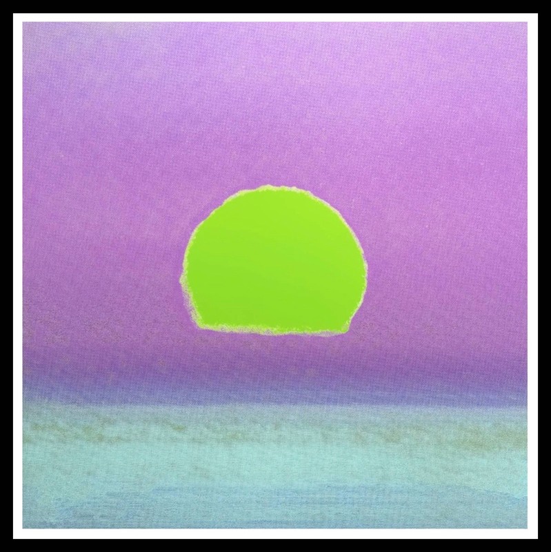 ANDY WARHOL- «Sunset» #98 Screenprint Proof- Top Quality 34x 34″- Great Piece!