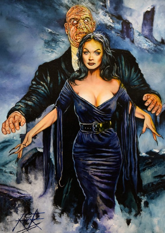 Plan 9 From Outer Space / Rick Melton Signed & Mounted Fine Art Print