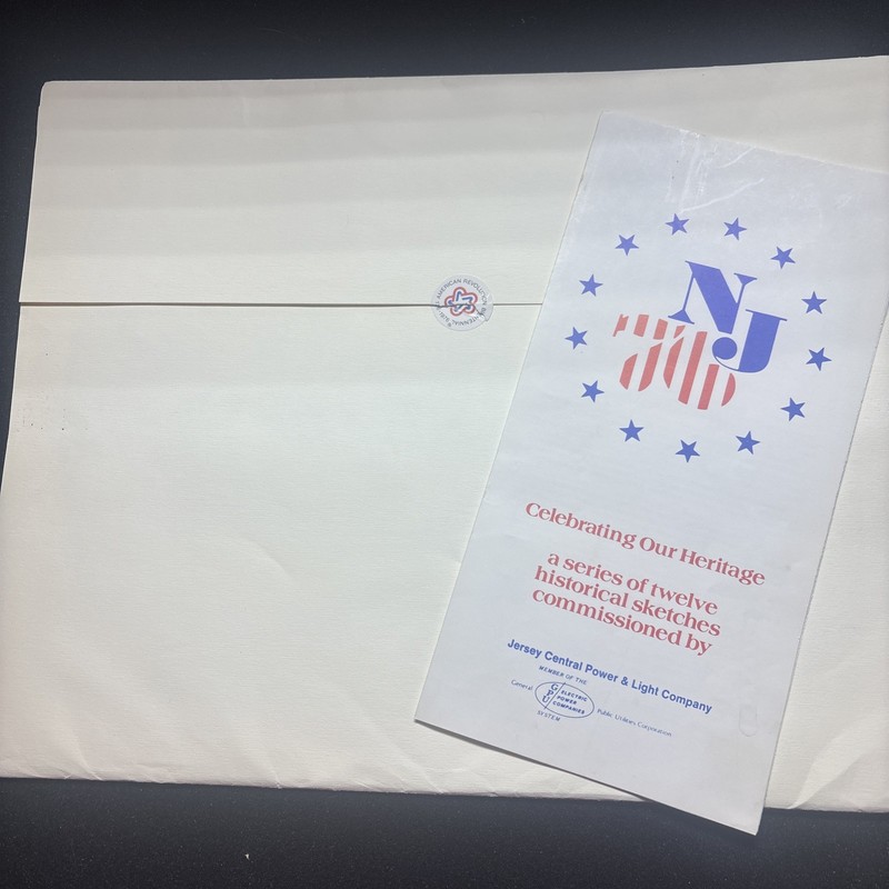 1976 Lucille Hobbie historical prints Bicentennial In New Jersey full set of 12