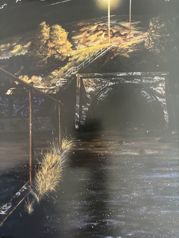 SABER MSK AWR Belmont Tunnel Signed Poster 18x24 Graffiti Print gallery