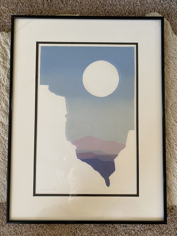 Nancy Young «Landscape III” Signed Numbered Original Southwest US Fine Art