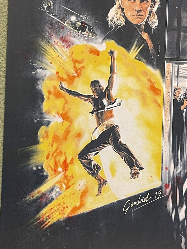 Die Hard Bruce Willis Alan Rickman AP Art Print Poster Mondo Movie Mike Gambriel gallery