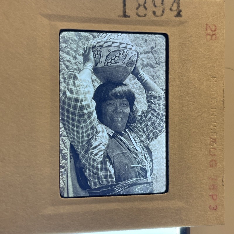 1894 Edward Curtis “Ka’yati” Sia Native American 35mm Art Slide