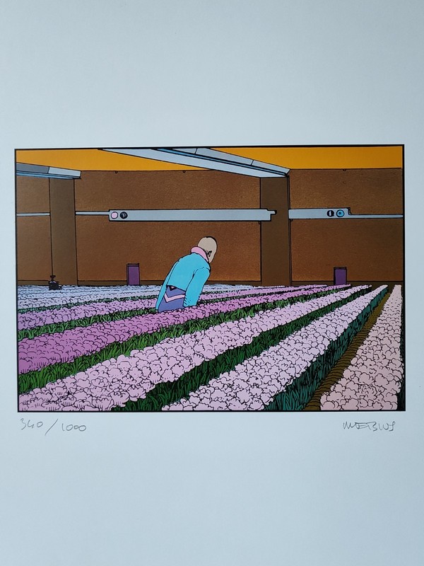 JEAN GIRAUD MOEBIUS 1984 SCREEN PRINT COLOR LITHOGRAPH ART PRINT SIGNED PG 1 gallery
