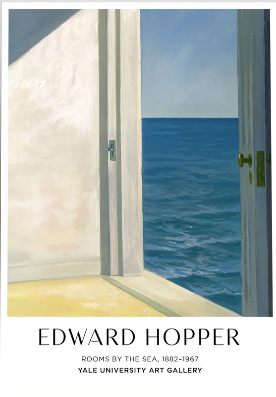 Edward Hopper exhibition poster archival print 18x24