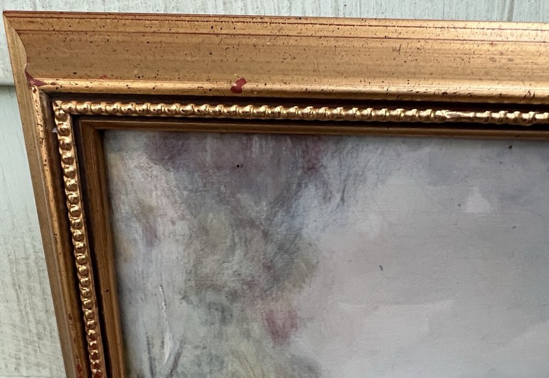 Vintage Pierre-Auguste Renoir "Two Girls in a Meadow" Large Framed Print 19”x23” gallery