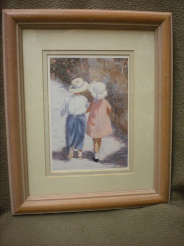 IVAN ANDERSON SAI PRINT SECRETS CHILDREN LANDSCAPE ART FRAMED MATTED