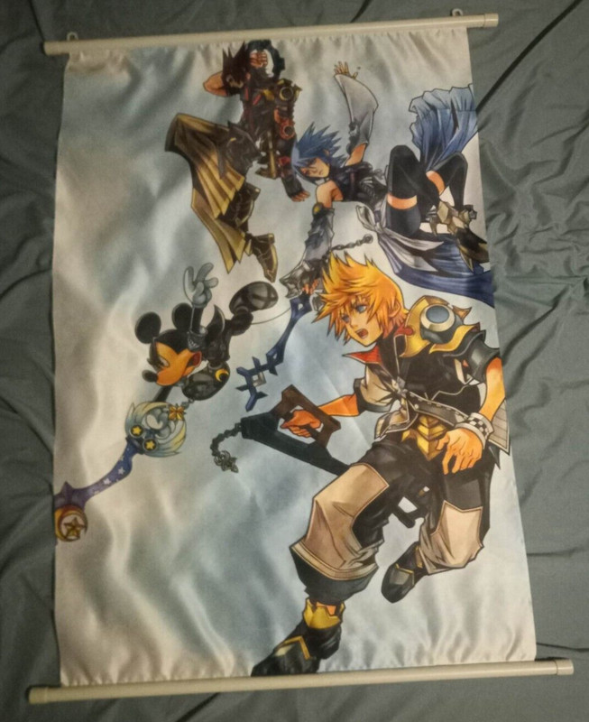 LIMITED EDITION Kingdom Hearts Birth By Sleep Wall Scroll 24×32