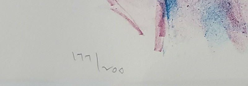 Hand Signed Philippe Alfieri - 177/200 - Young Boy Clown - Lithograph Art Print gallery