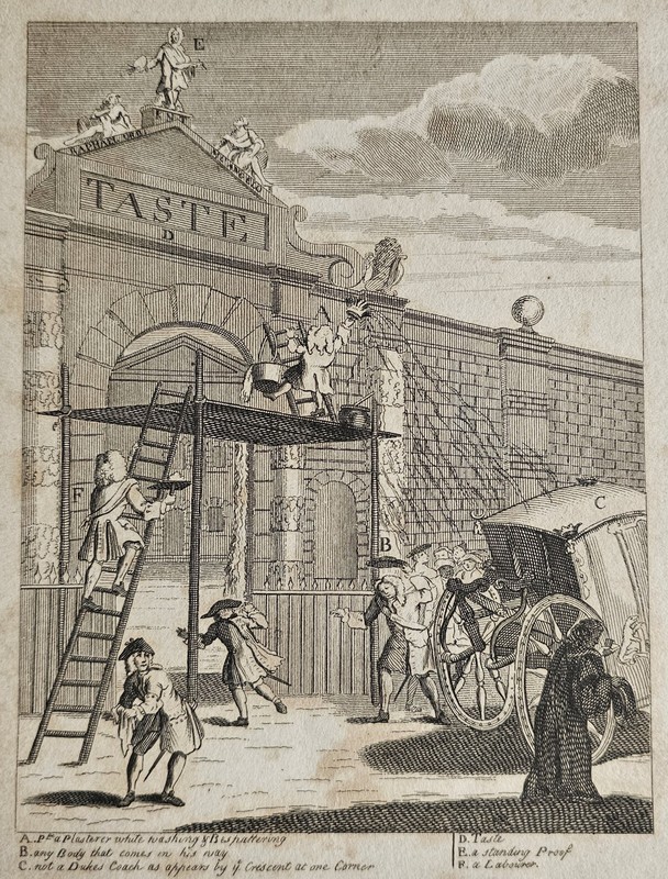 THE MAN OF TASTE – Antique Print, after William Hogarth