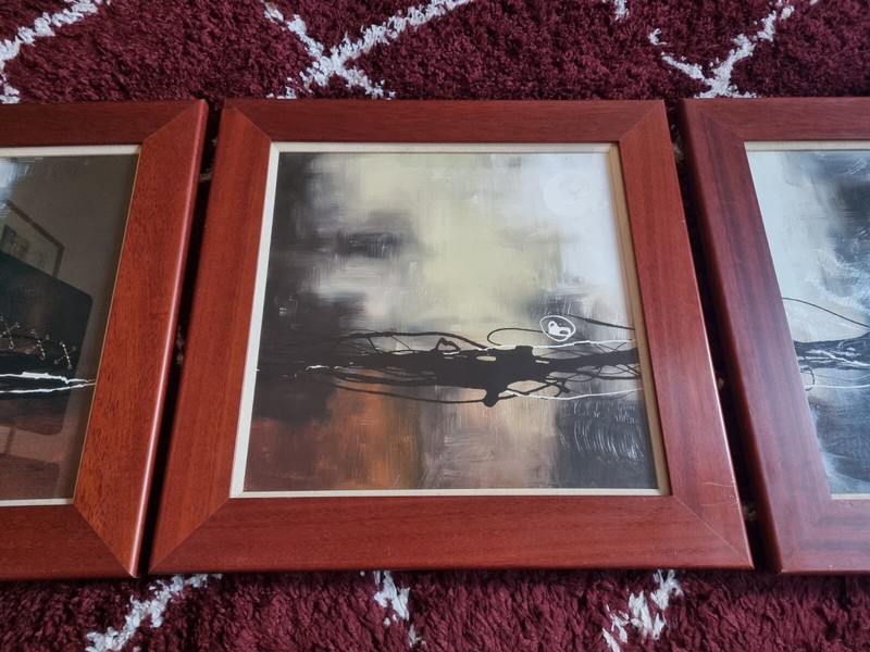 Prelude in Rust I II III by Laurie Maitland 3-pc fine art set framed prints gallery