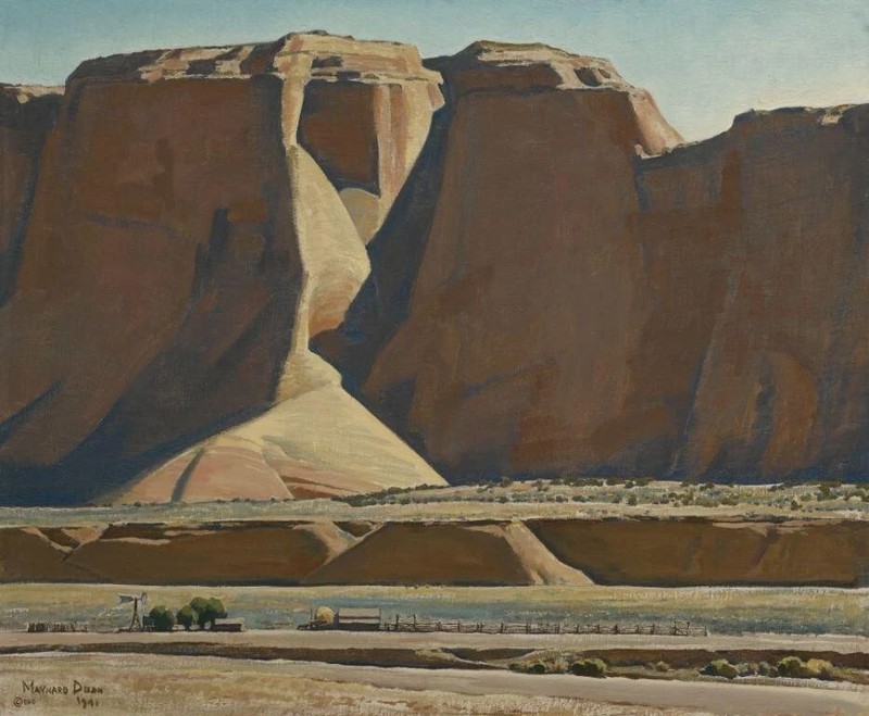 Canyon Ranch Maynard Dixon 1933 Western Desert Landscape VINTAGE art print gallery