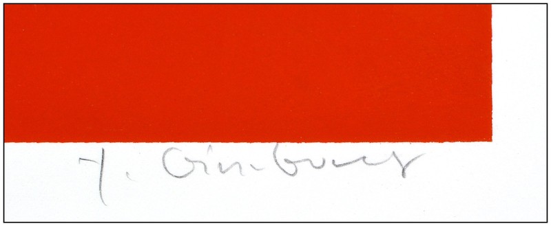 Yankel Ginzburg Original Silkscreen Abstract 7 Abstract Pop Art Signed Framed gallery