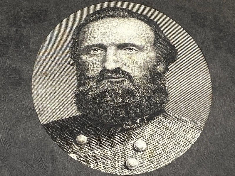 Antique Steel Engraving 3x4” CSA Gen. Stonewall Jackson after Winchester Photo gallery