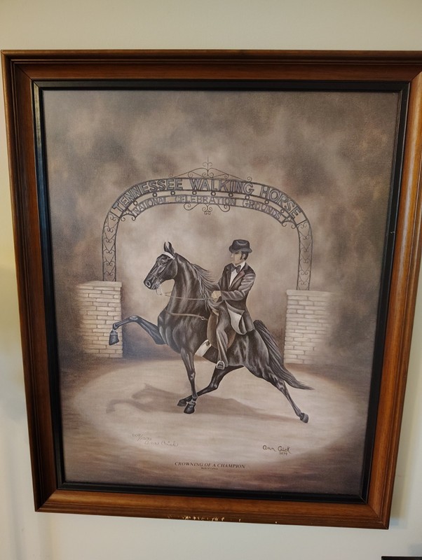 Tennessee Walking Horse print by Kentucky artist Ann Crick Signed and numbered