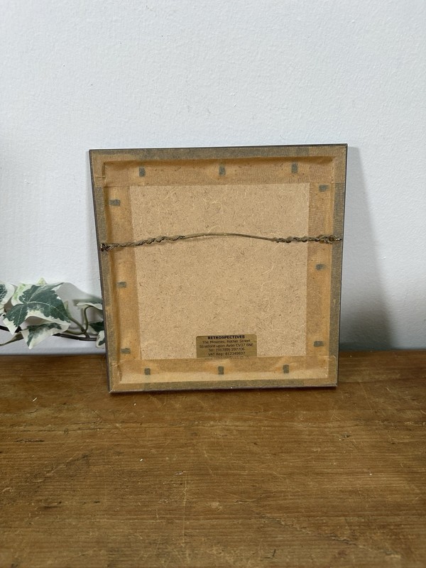 Vintage Small Limited Number Print of Italy in Blue Wood Frame 18.5cm gallery