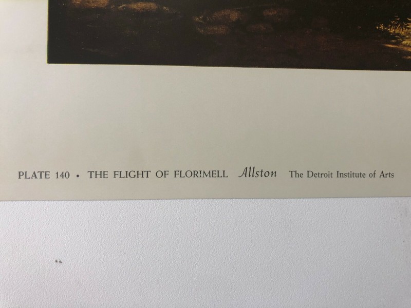 Metropolitan Seminars in Art Plate 140 The Flight of Florimell, Allston Print gallery