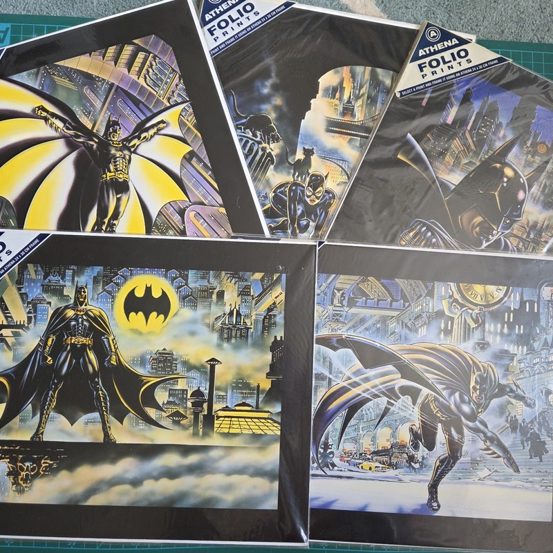 Batman Returns - 6 Sealed Athena Folio Prints - UK exclusive - García‑López 1992