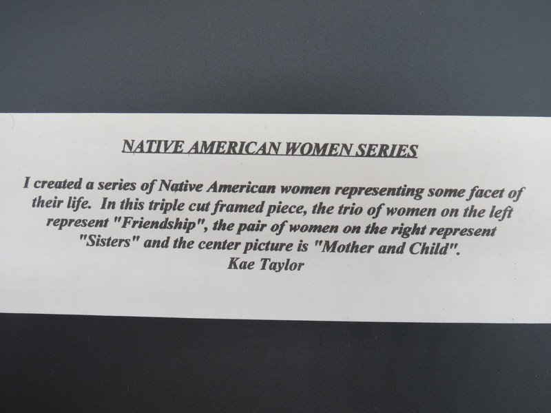 Signed Limited Edition Native American Women Triple Batik Prints KAE TAYLOR gallery