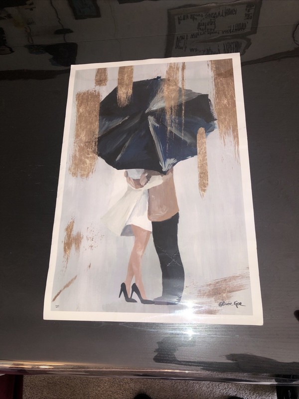 OLIVER GAL ~ Under The Rain ~ Print Wall Art 13″ x 19” You Can Frame This One