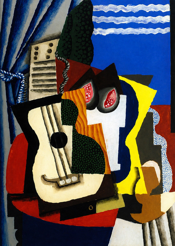 Louis Marcoussis Guitar and Pomegranates 1921 Fine Art Print 17″x22″