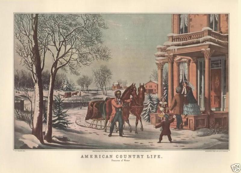 Vintage Art Original Color Print AMERICAN COUNTRY LIFE 15 1/4″ X 11 3/4″