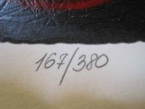 UNTITLED, (#167/380)A FESTIVE SIGNED/NUMBERED LE SERIGRAPH BY MICHAEL KACHAN gallery
