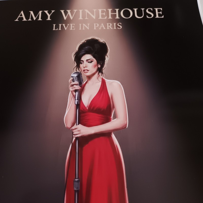 AMY WINEHOUSE A3 POSTER PRINT x2 LIVE IN PARIS BACK TO BLACK TOUR 2007 FREEUKP+P gallery