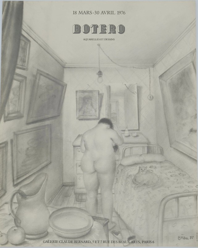 Fernando BOTERO: The Toilet – Original Signed Poster