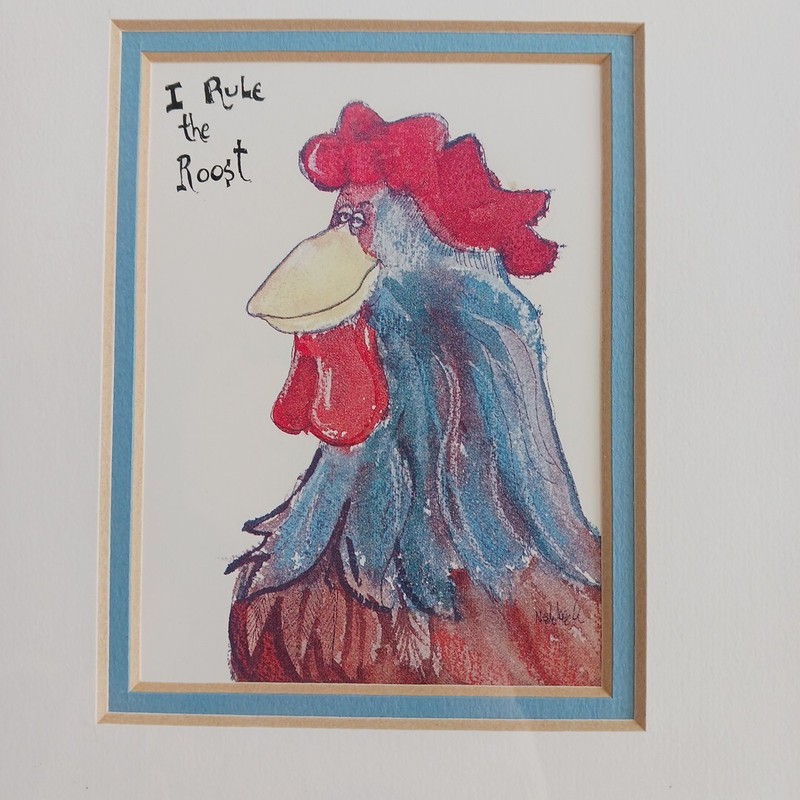 DON NEDOBECK art Prints Rooster, Roost MILWAUKEE WISCONSIN VTG NEW WRINKLE PRESS gallery