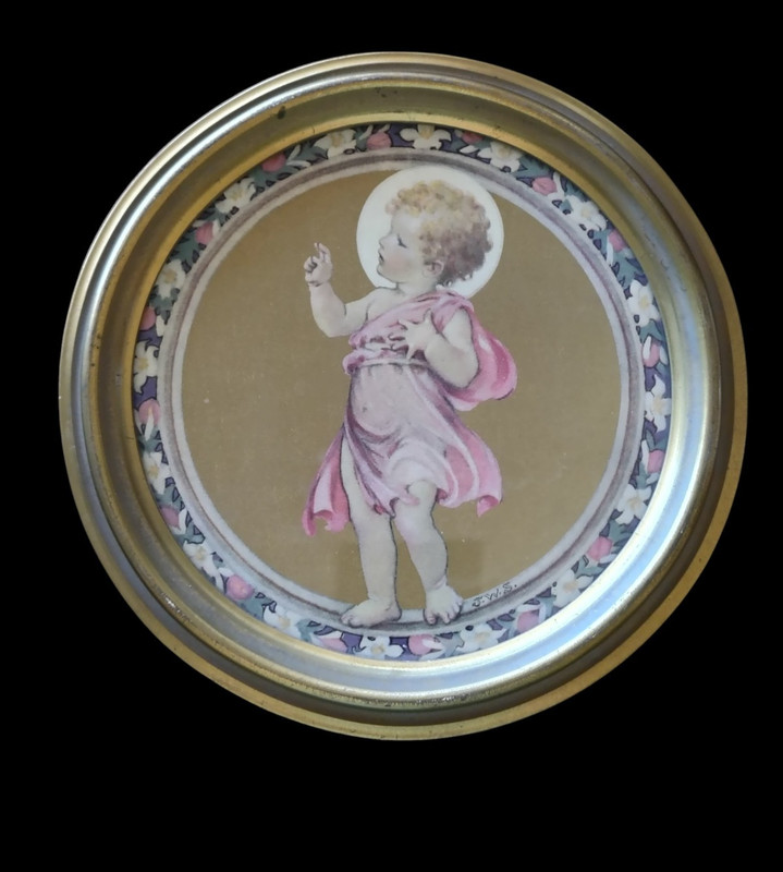 Vtg Jessie Willcox Smith Print Framed Jesus Christ Child 1919 Good Housekeeping