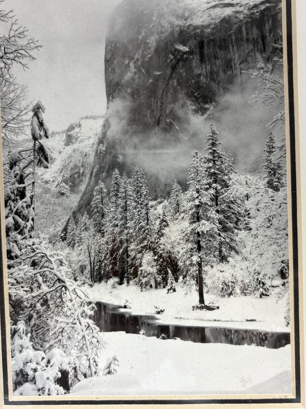 Ansel Adams Print El Capitan, Winter, 1950 Black & White 8x10" Framed gallery