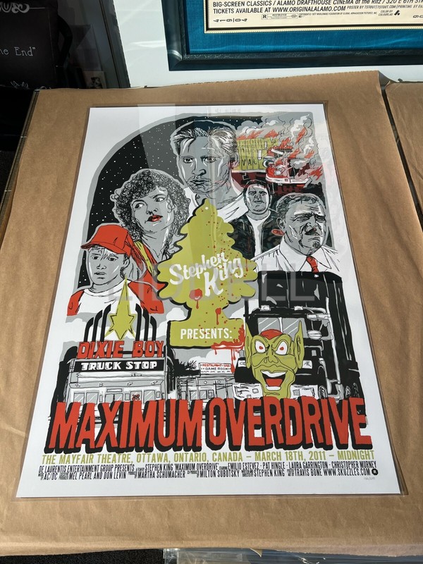 Mondo Style Stephen King Maximum Overdrive original limited #d poster of 200 gallery