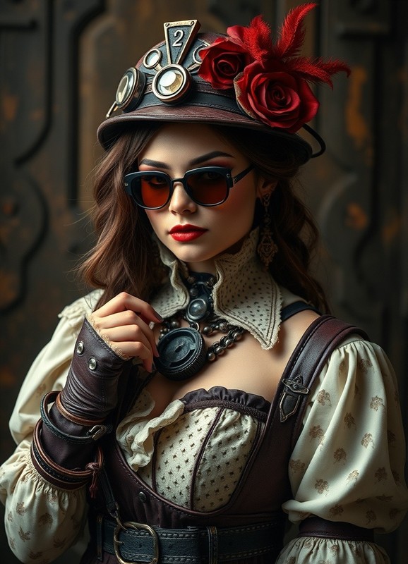 STEAMPUNK ARISTOCRAT ANIMEWAIFU S EXY 4×6 Print Fantasy Art 03222620