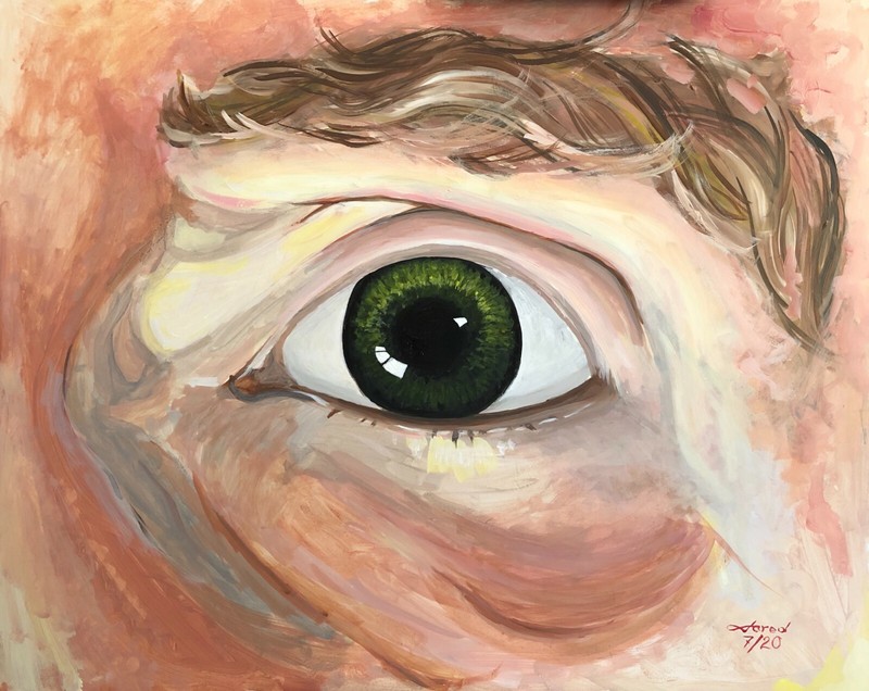 Giclee Print of an Eye Lit From Below 16″x20″ Buyer pays shipping