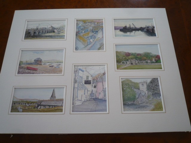 VINTAGE ART PRINTS PICTURES COLLECTION OF 8 APERTURE COLLAGE IN MOUNT