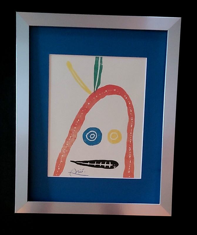 🔥Joan Miro | Vintage 1983 Signed Colorful Print | Framed | Buy Now!!