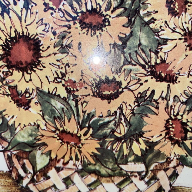 Framed & Matted 16”x14 Signed Marker Watercolor Bilartsen FloRAL MCM VINTAGE gallery