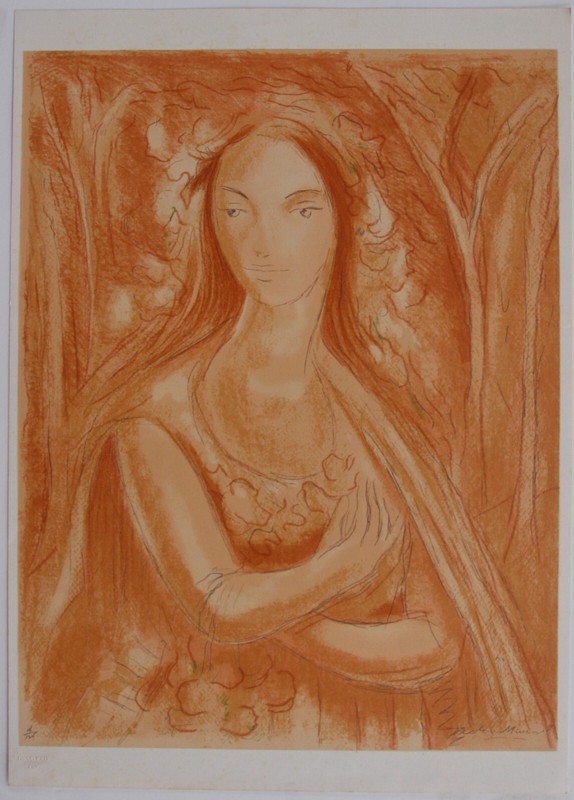 Serigraph by Victor Manuel. No title. Original signed lower right