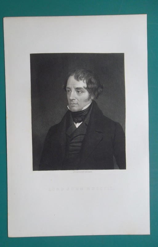 LORD JOHN RUSSELL British Prime Minister 1846 to 1852 – 1863 Portrait Print