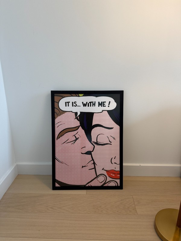 Roy Lichtenstein Framed Pop Art Print - It's With Me