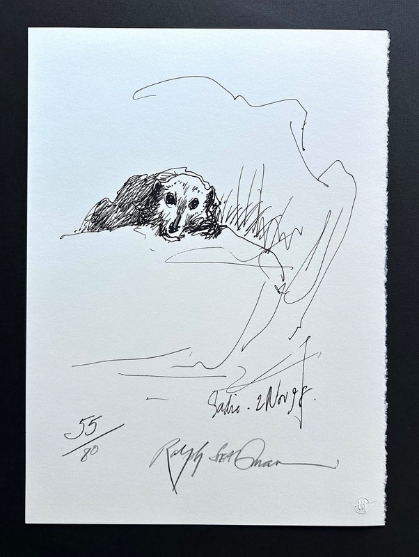 Ralph Steadman «Sadie, 2 Nov 98» – Gonzo Dog – SIGNED Lt Ed Print #55 of 80
