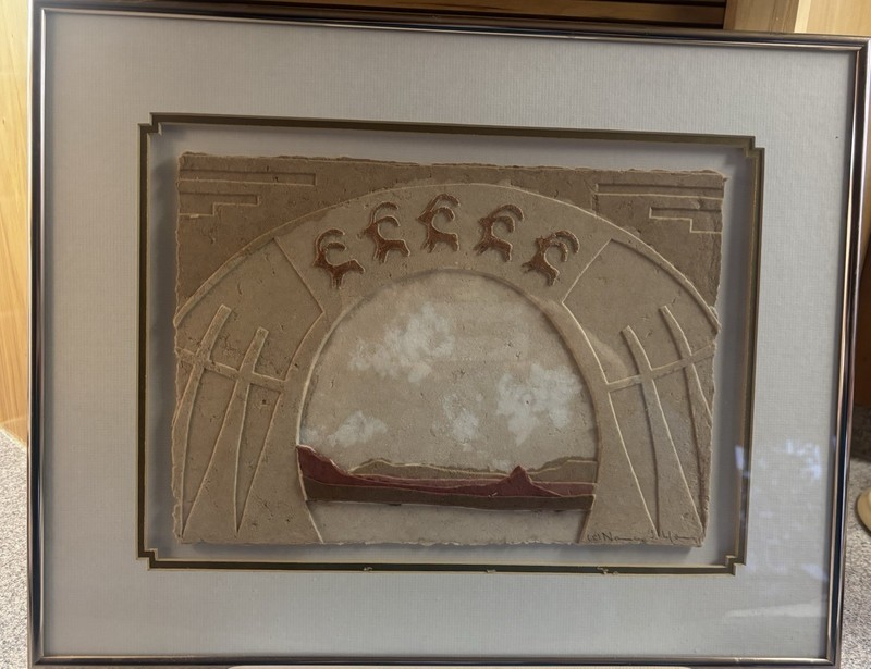 Nancy J. Young “Mountain Travelers II, Signed & Framed