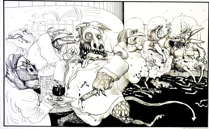 Ralph Steadman – Lizard Lounge Vegas