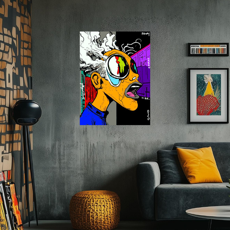 "FUV 020" One-of-A-Kind, Collectible Series, Vibrant, Signed, Original Art print gallery