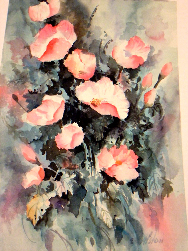 «FLOWERS» 3 ARTIST: SUSAN ALSTON IMAGE: 16″ X 22″